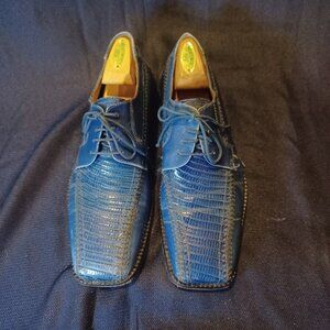Fortune From Liberty Article Liberty - Mens Blue Leather Dress Oxford Size 9